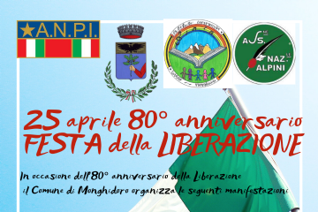 Programma dettagliato celebrazione 25 aprile 80° anniversario  Festa della Liberazione