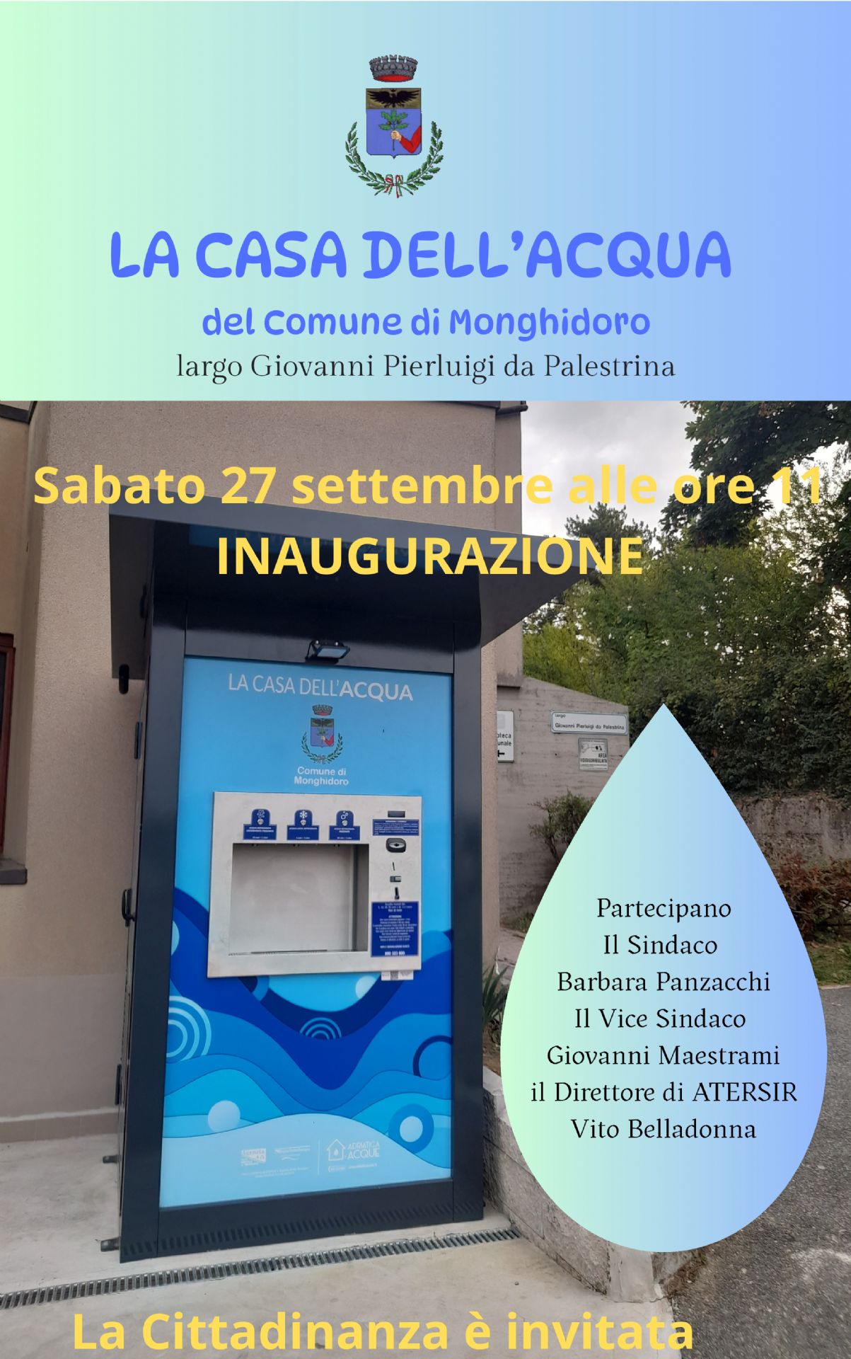 Inaugurazione La Casa dell'Acqua