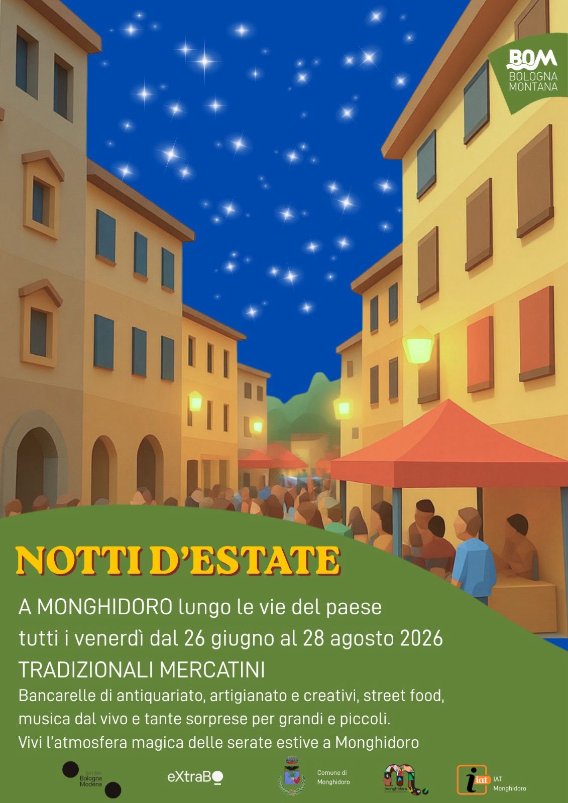 Mercatini tradizionali lungo le vie del paese