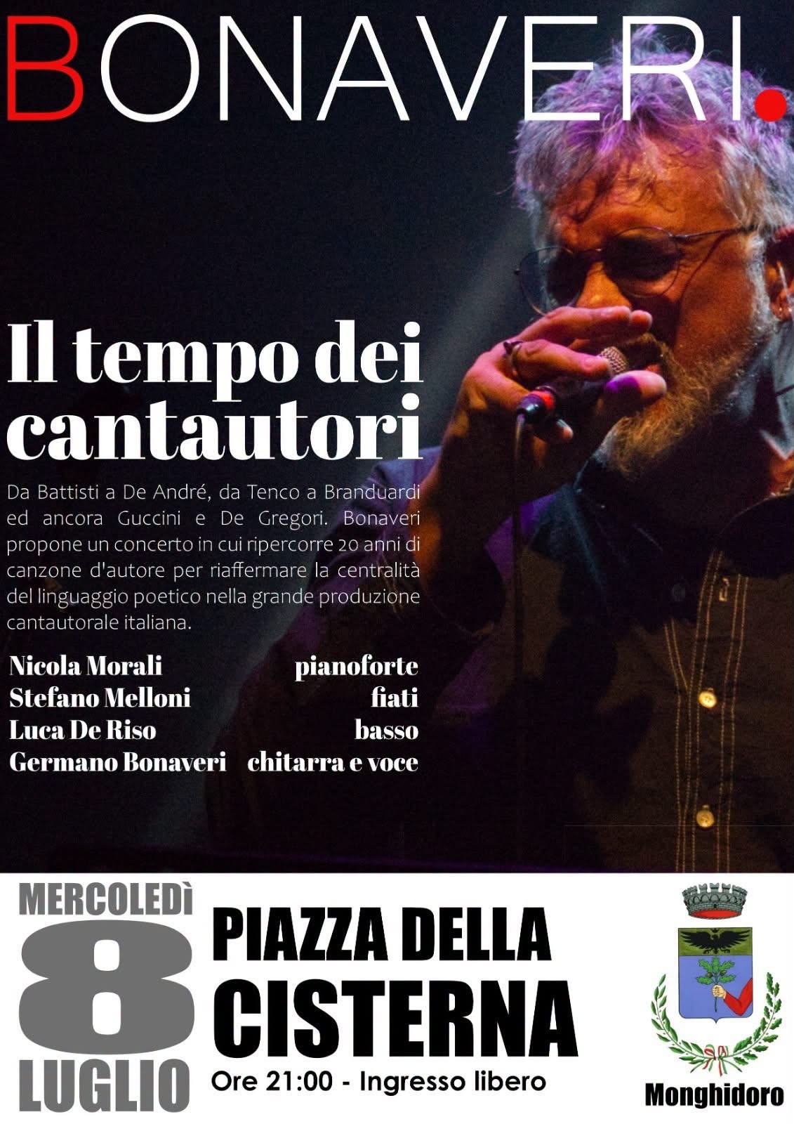 Bonaveri - Il tempo dei cantautori - Concerti in Piazza  della Cisterna