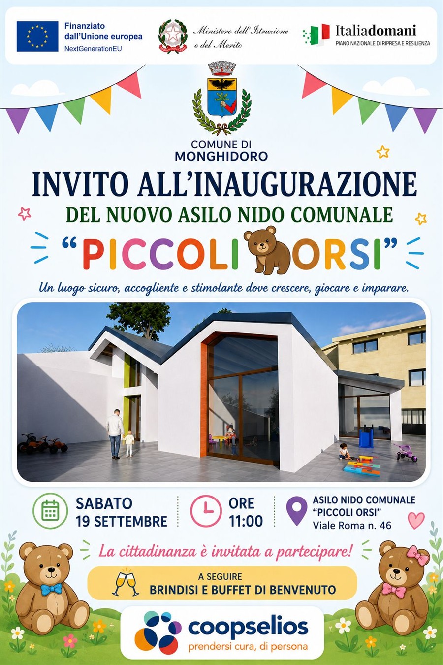 Inaugurazione Nuovo Asilo Nido Comunale "Piccoli Orsi"