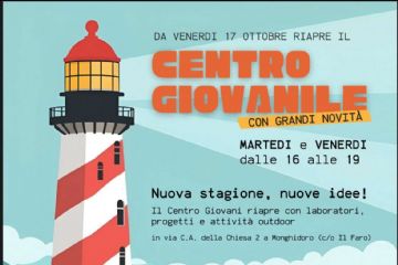 Riapre il Centro Giovanile da venerdì 17 ottobre