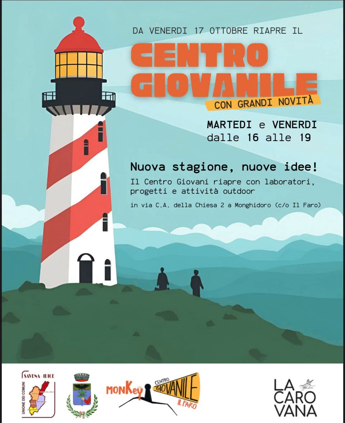 Riapre il Centro Giovanile da venerdì 17 ottobre